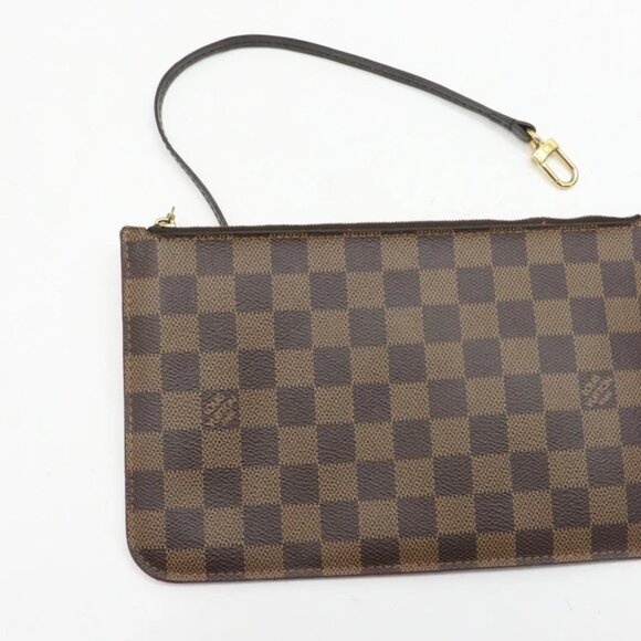 Louis Vuitton Neverfull GM Damier Ebene Canvas Tote Bag w/ Pochette - Picture 10 of 16